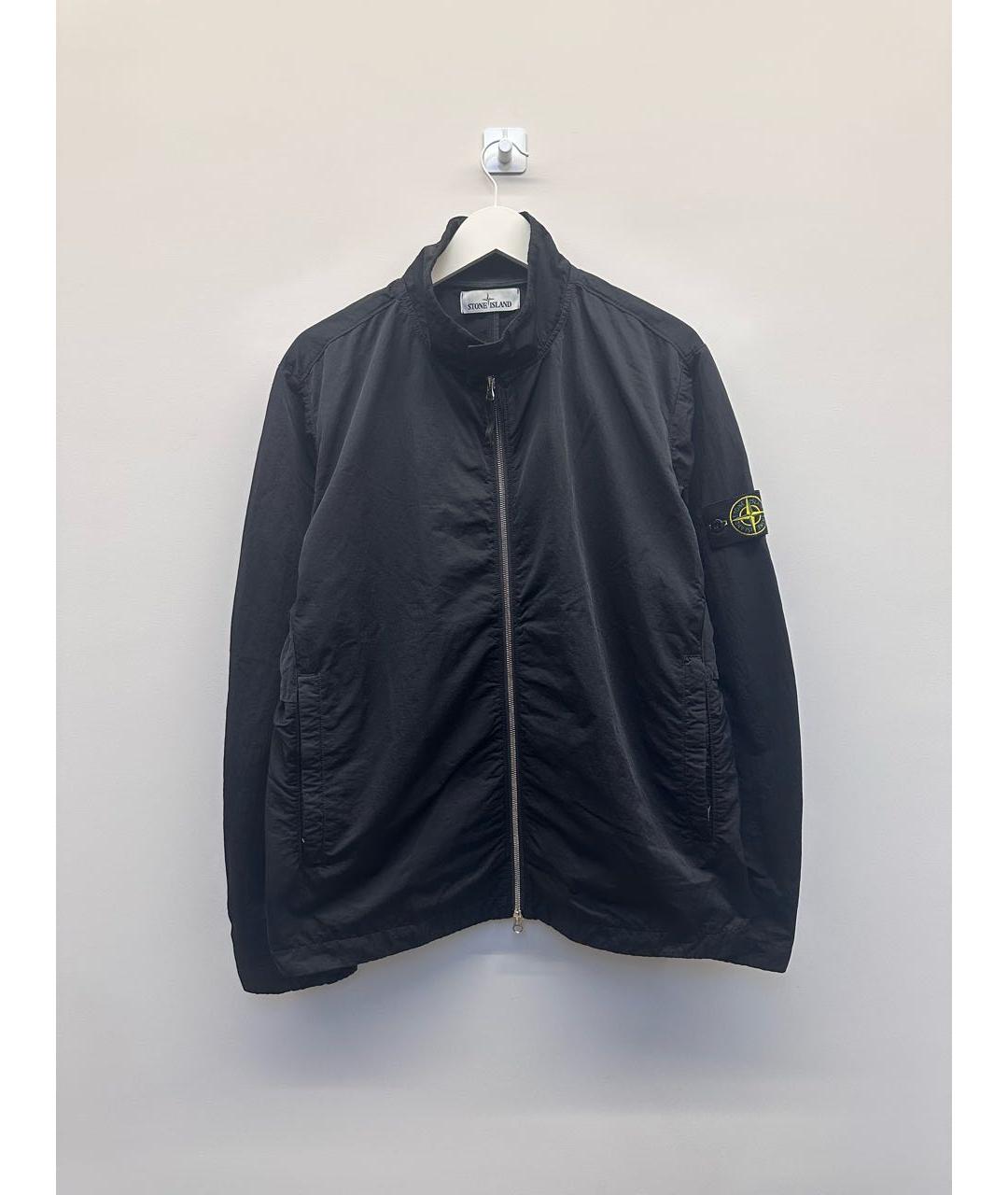STONE ISLAND Темно-синяя нейлоновая куртка, фото 9