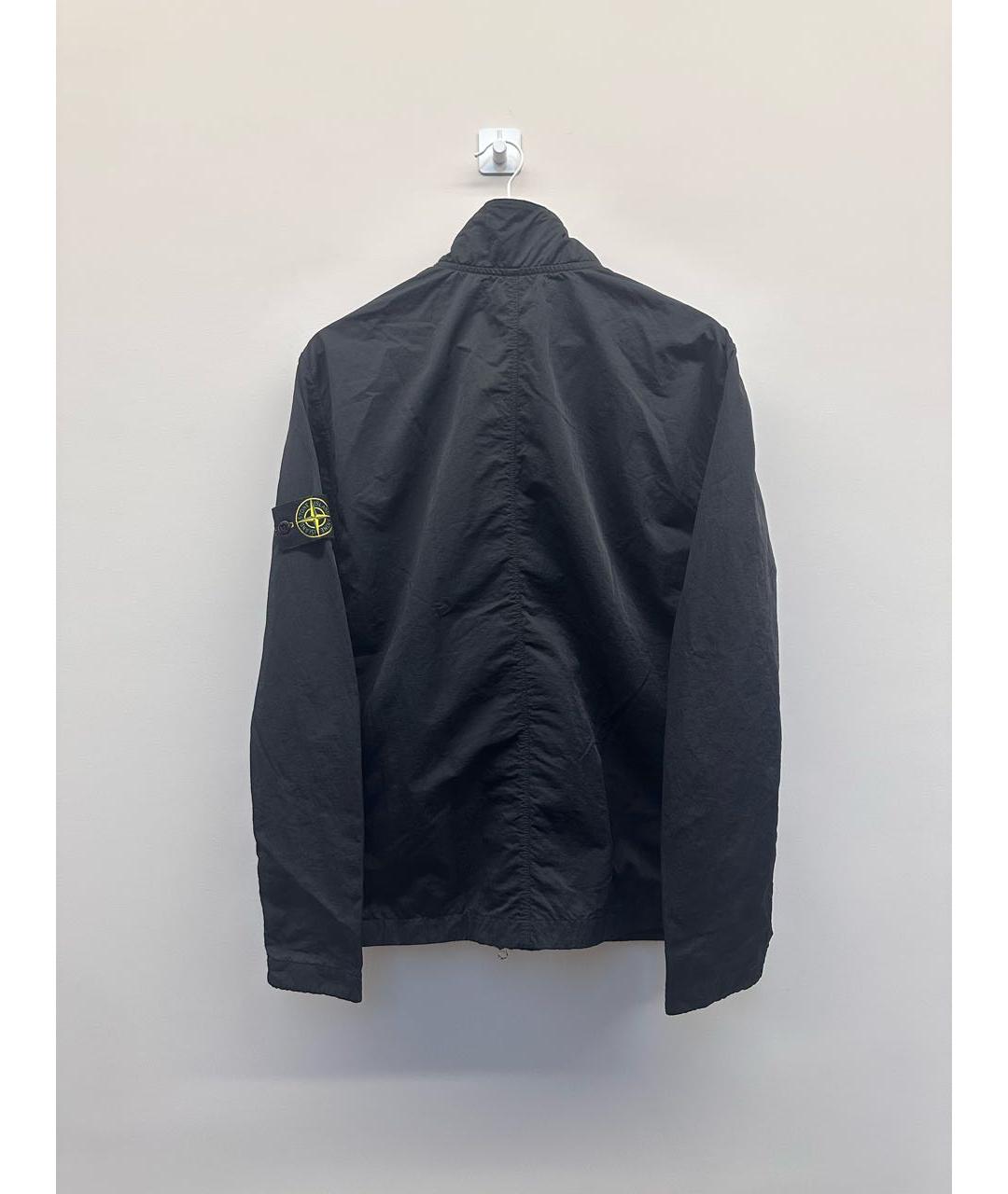 STONE ISLAND Темно-синяя нейлоновая куртка, фото 2
