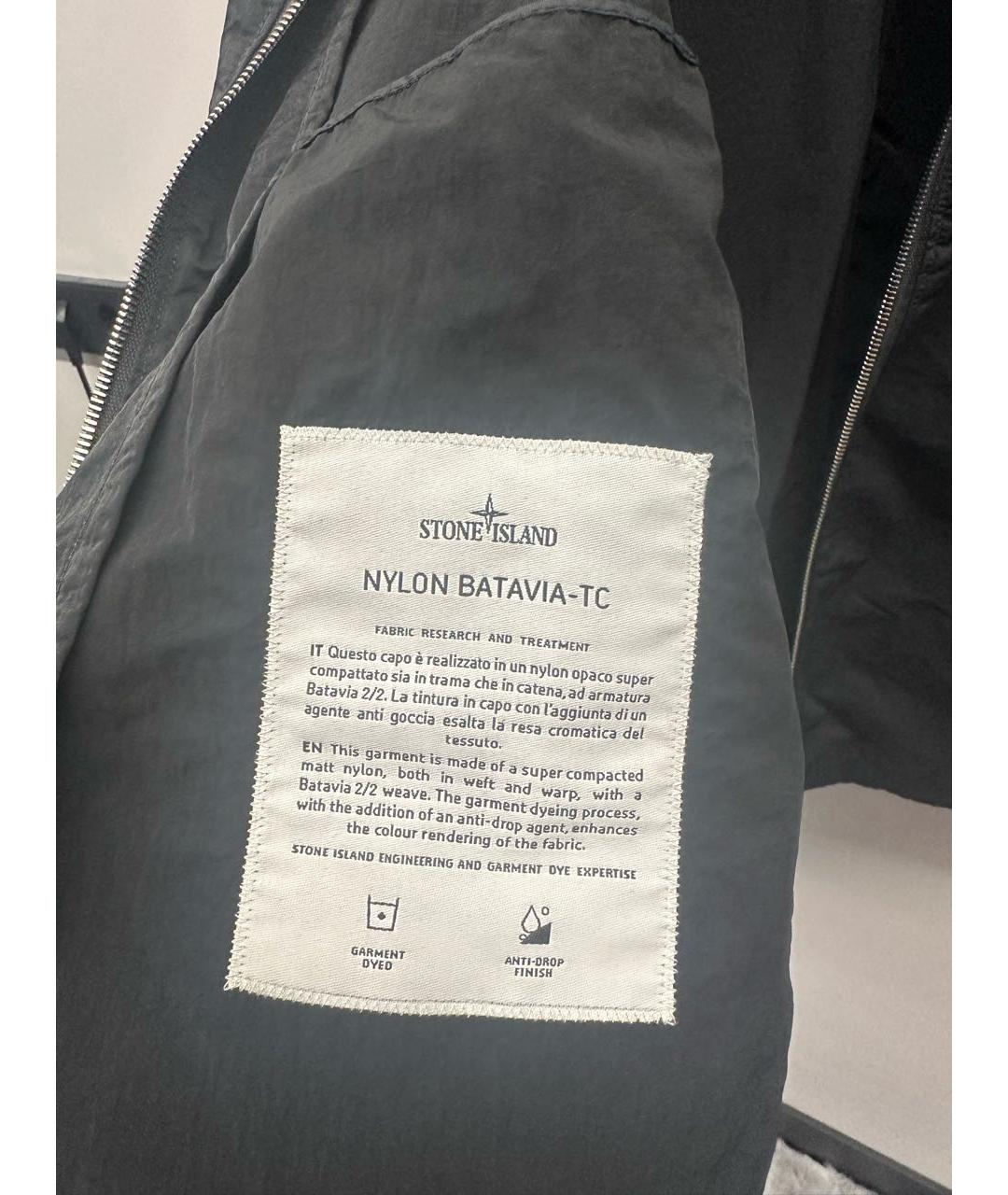 STONE ISLAND Темно-синяя нейлоновая куртка, фото 7