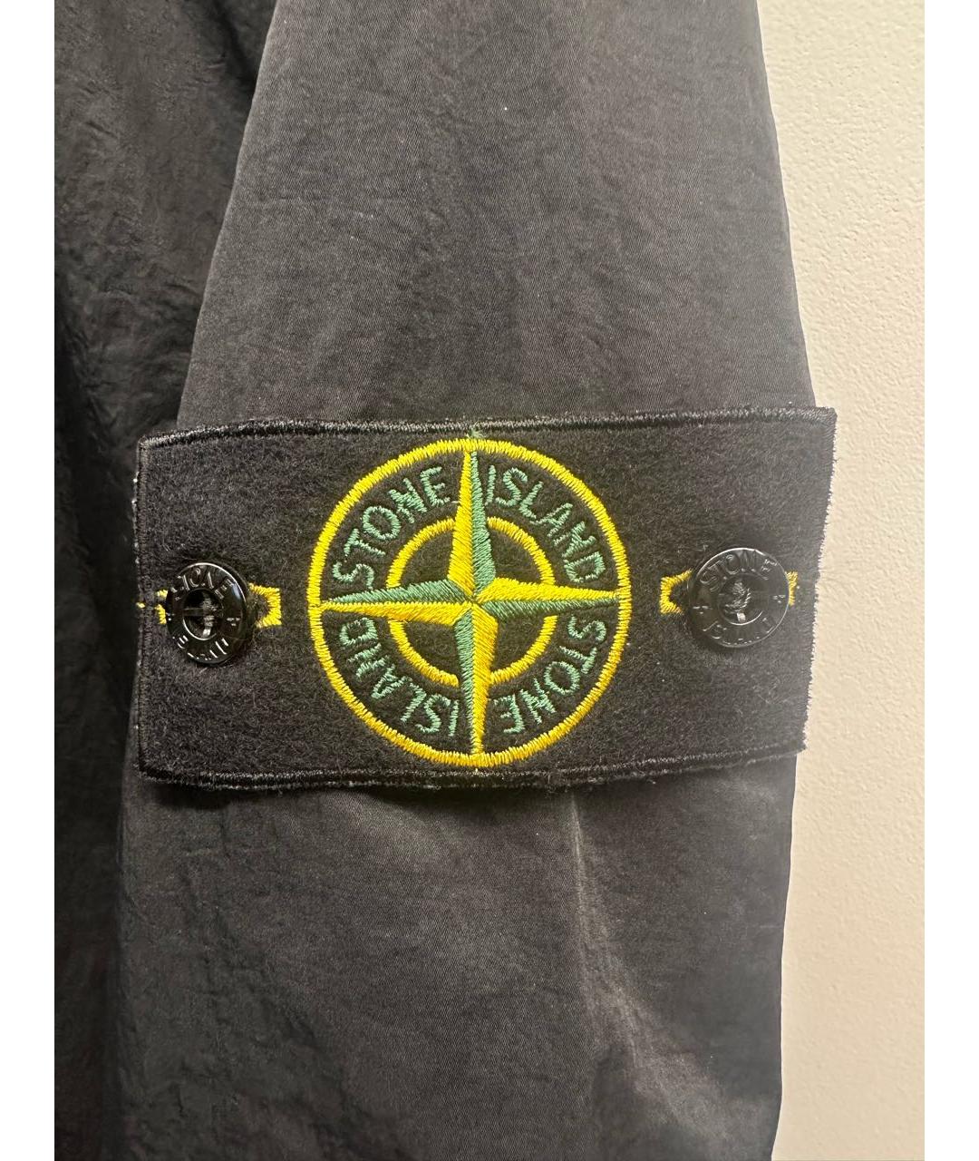 STONE ISLAND Темно-синяя нейлоновая куртка, фото 5