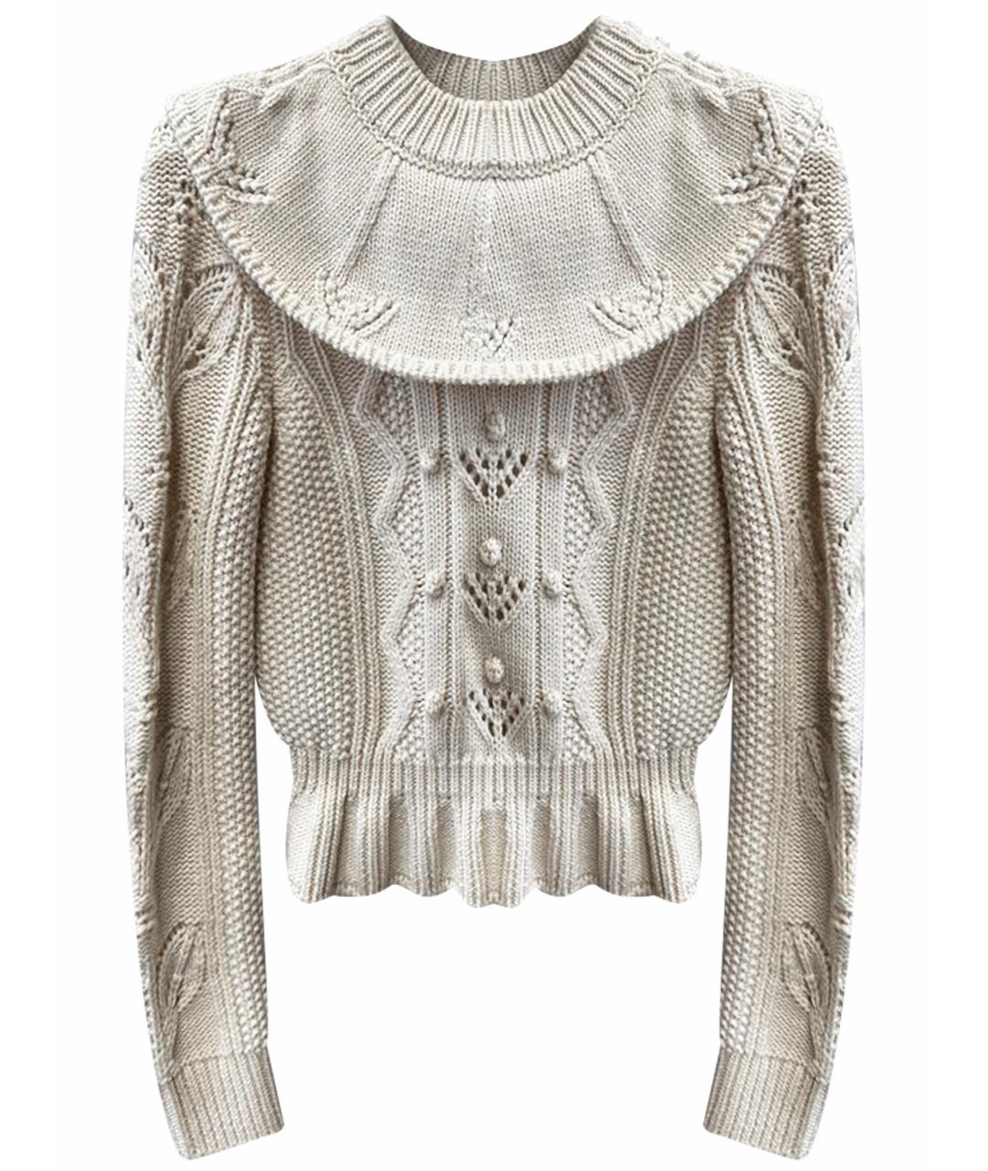 RED VALENTINO Бежевый шерстяной джемпер / свитер, фото 1