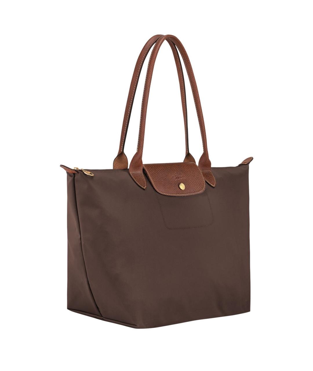 LONGCHAMP Коричневая кожаная сумка тоут, фото 2