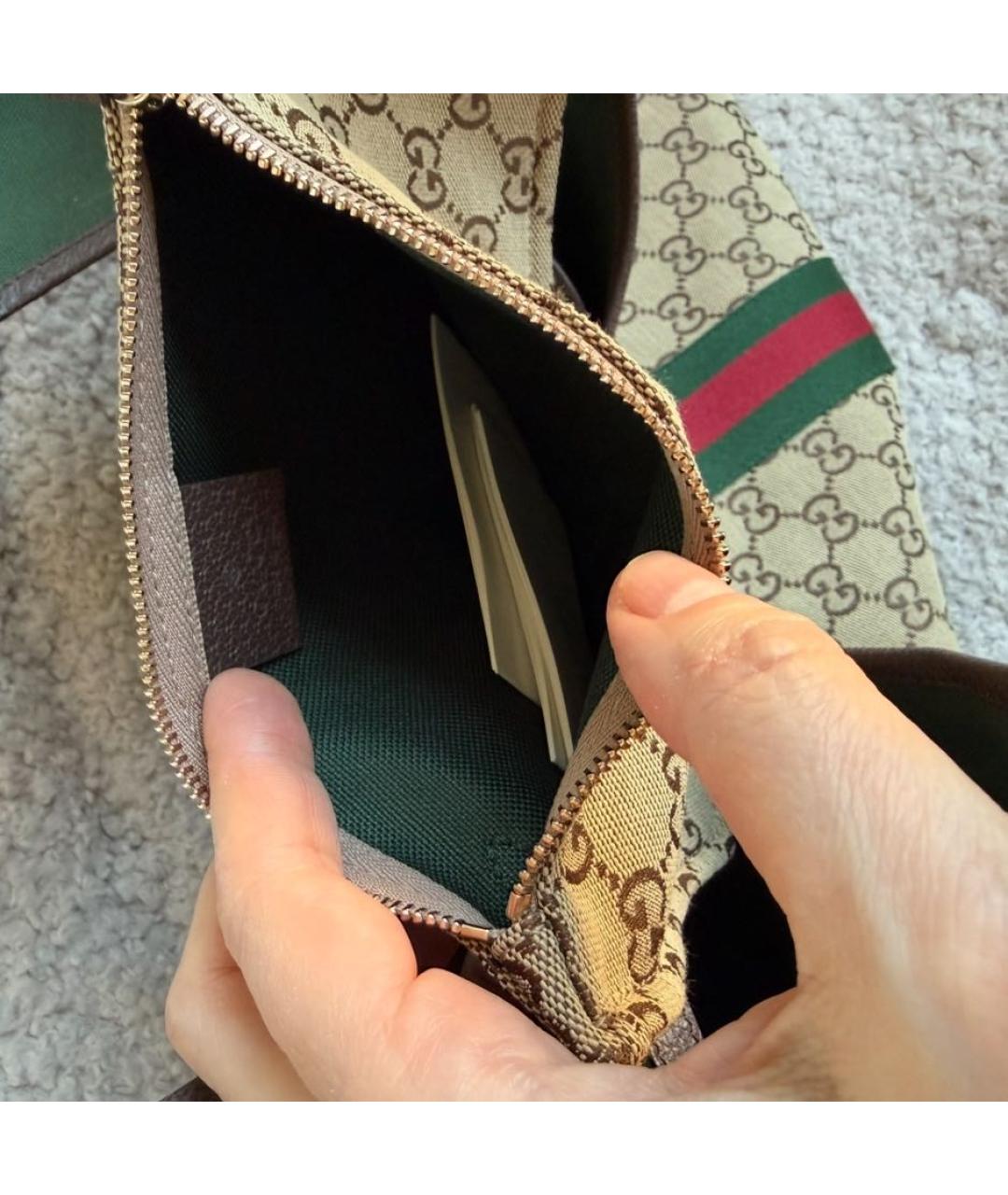 GUCCI Бежевая сумка тоут, фото 5