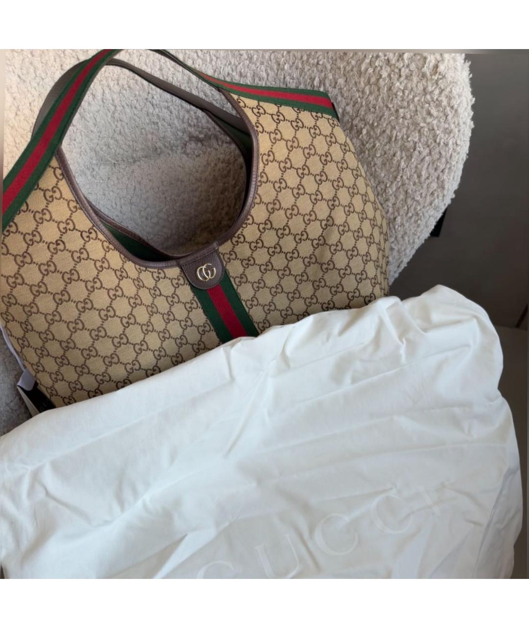 GUCCI Бежевая сумка тоут, фото 2