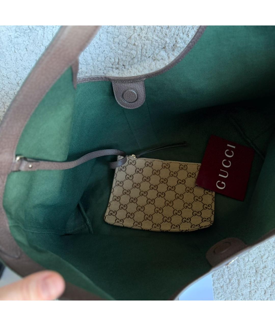 GUCCI Бежевая сумка тоут, фото 4
