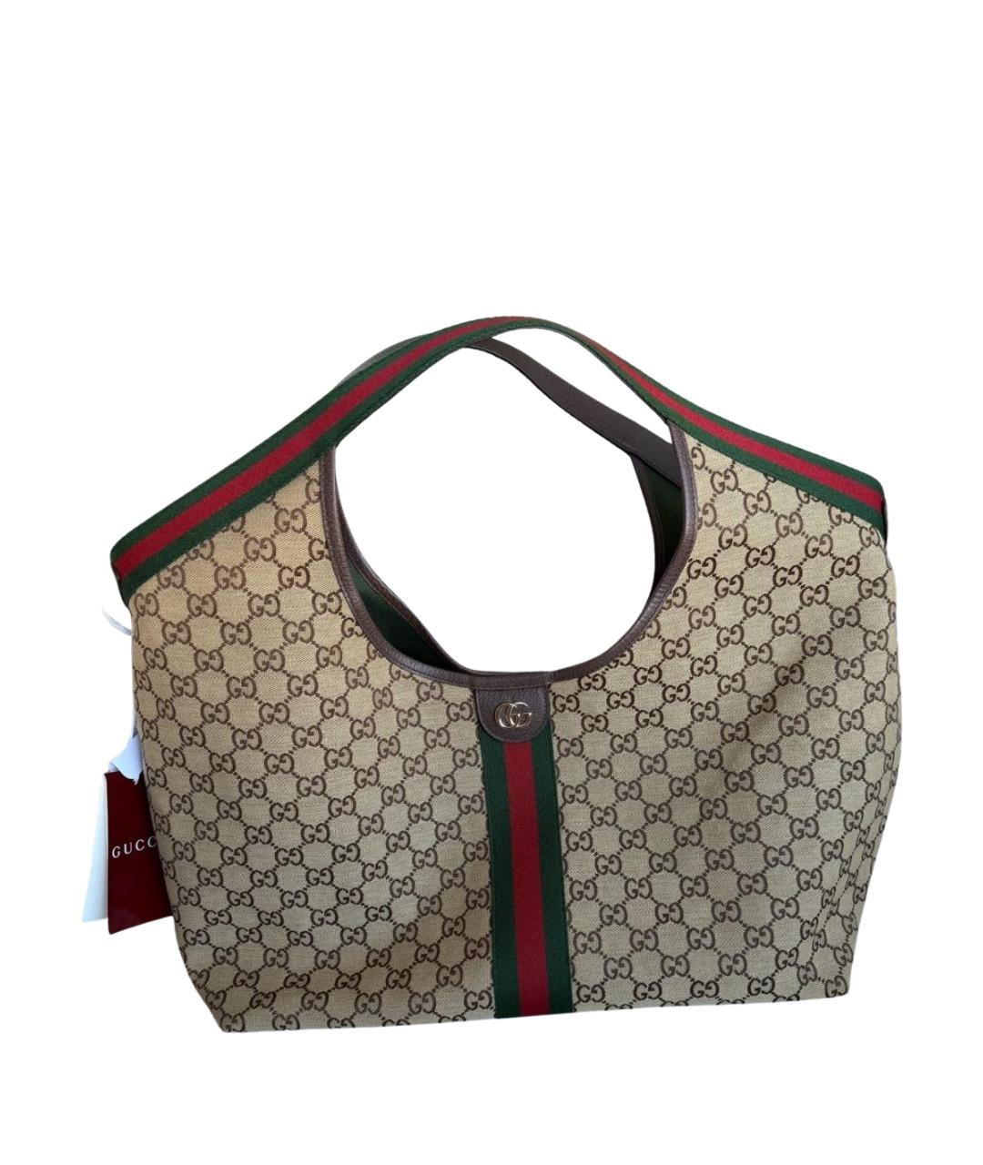 GUCCI Бежевая сумка тоут, фото 1