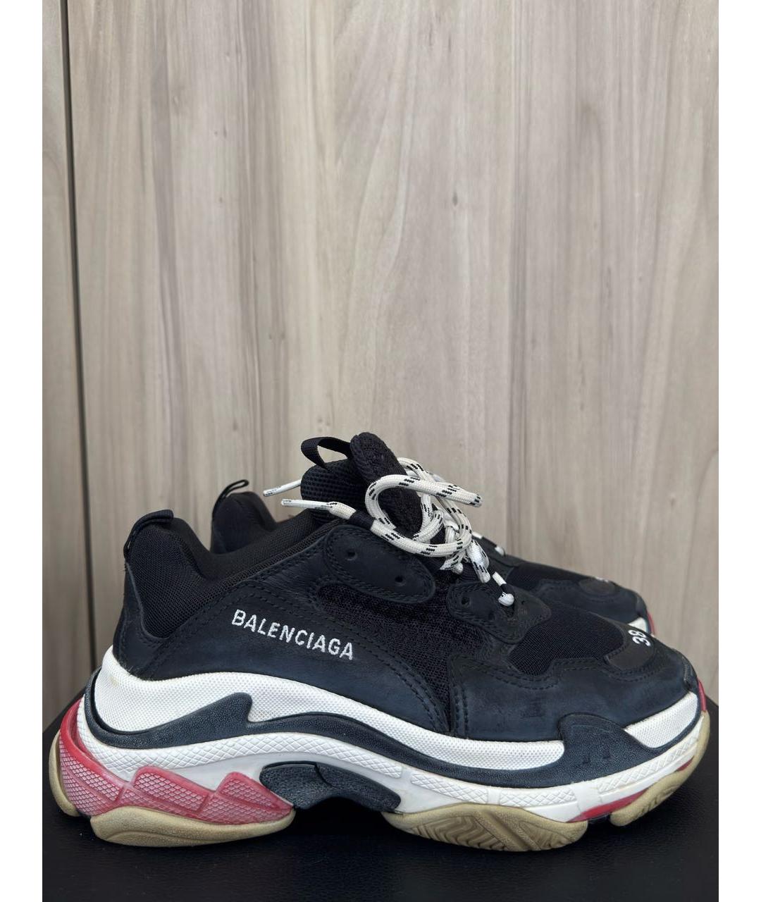 BALENCIAGA Черные кроссовки, фото 8