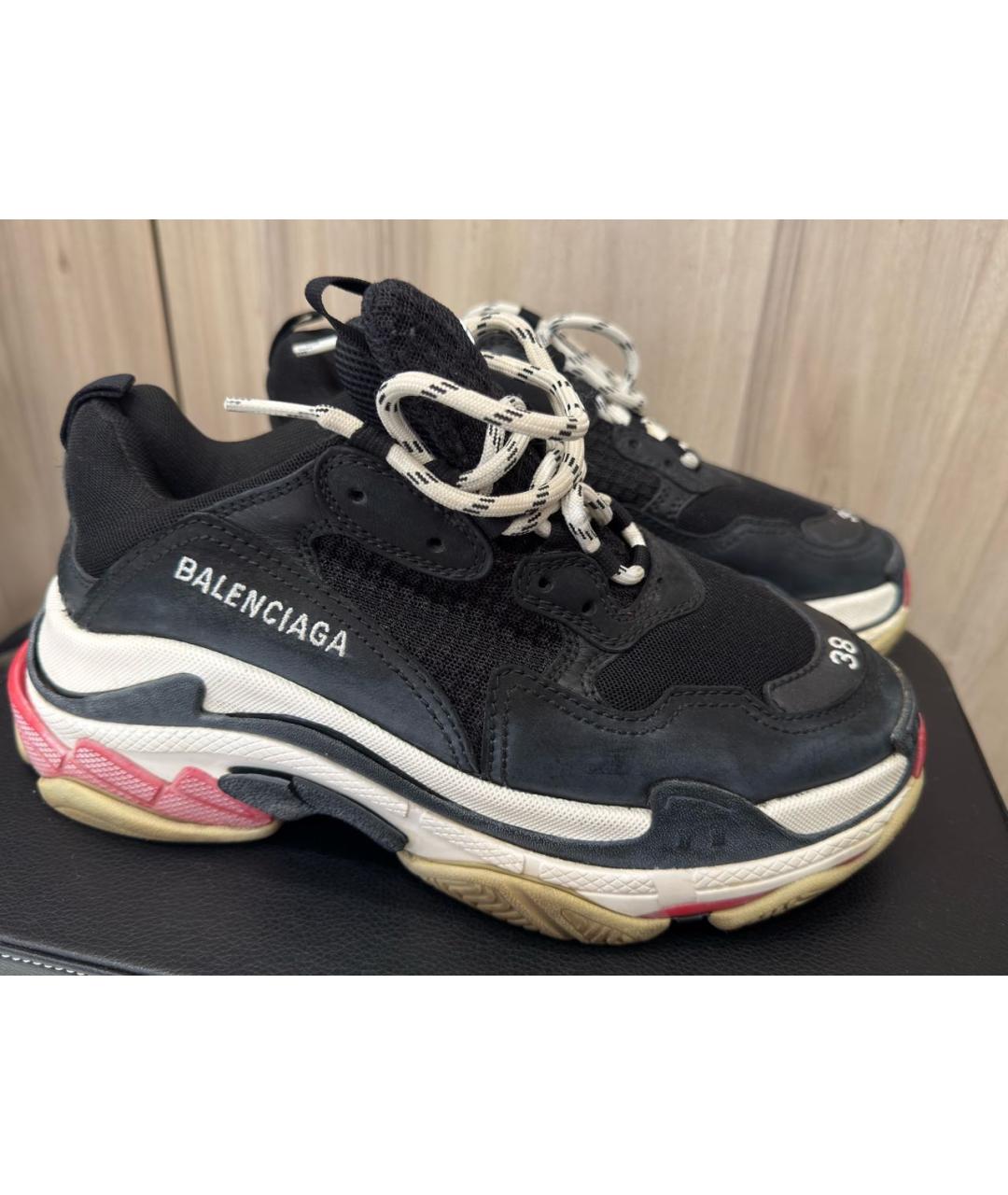 BALENCIAGA Черные кроссовки, фото 2