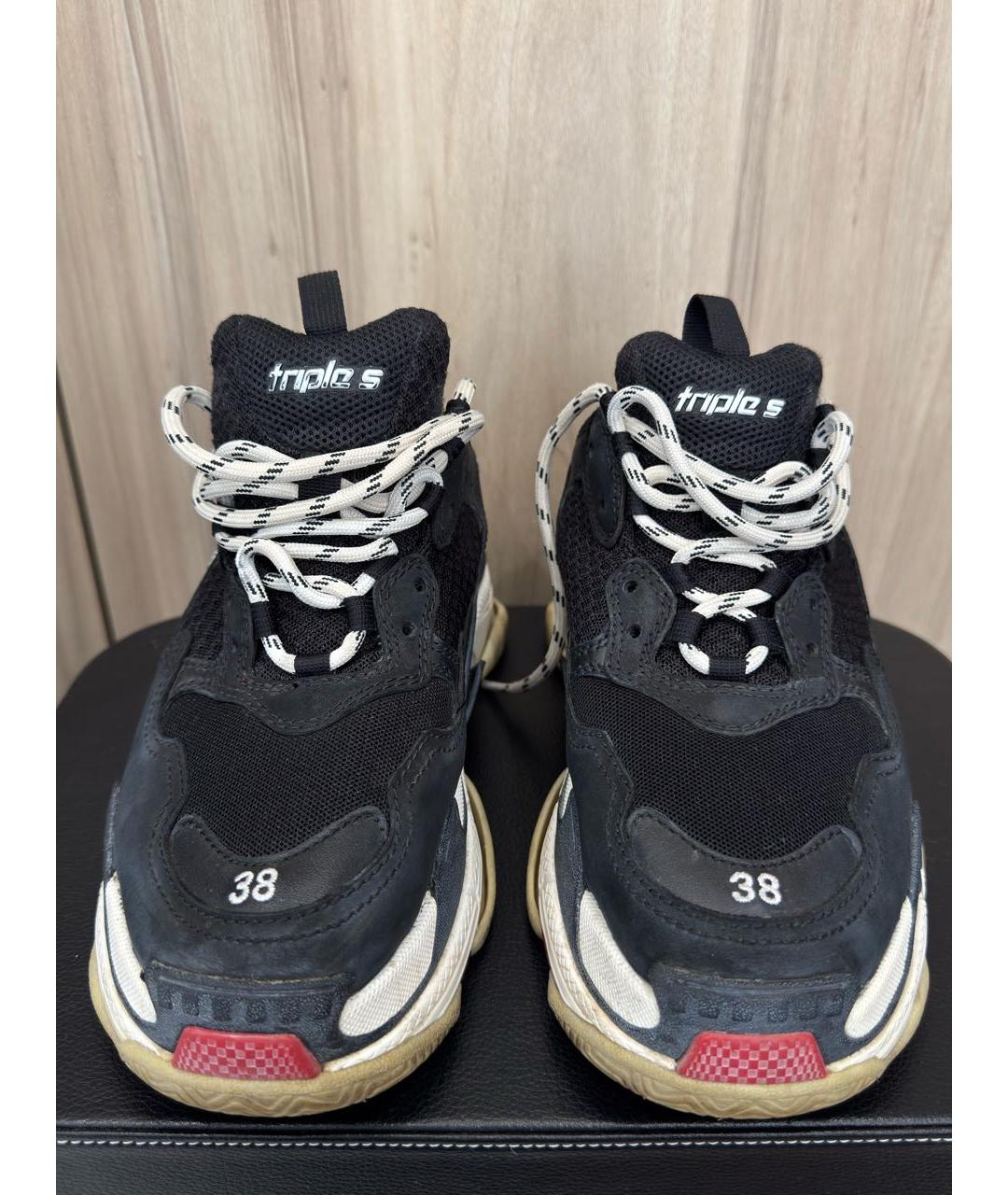 BALENCIAGA Черные кроссовки, фото 4