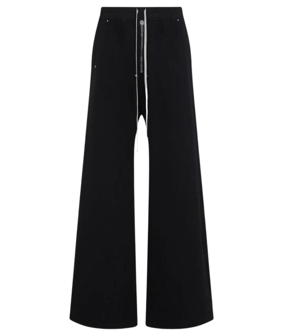 RICK OWENS DRKSHDW Черные хлопковые повседневные брюки, фото 1