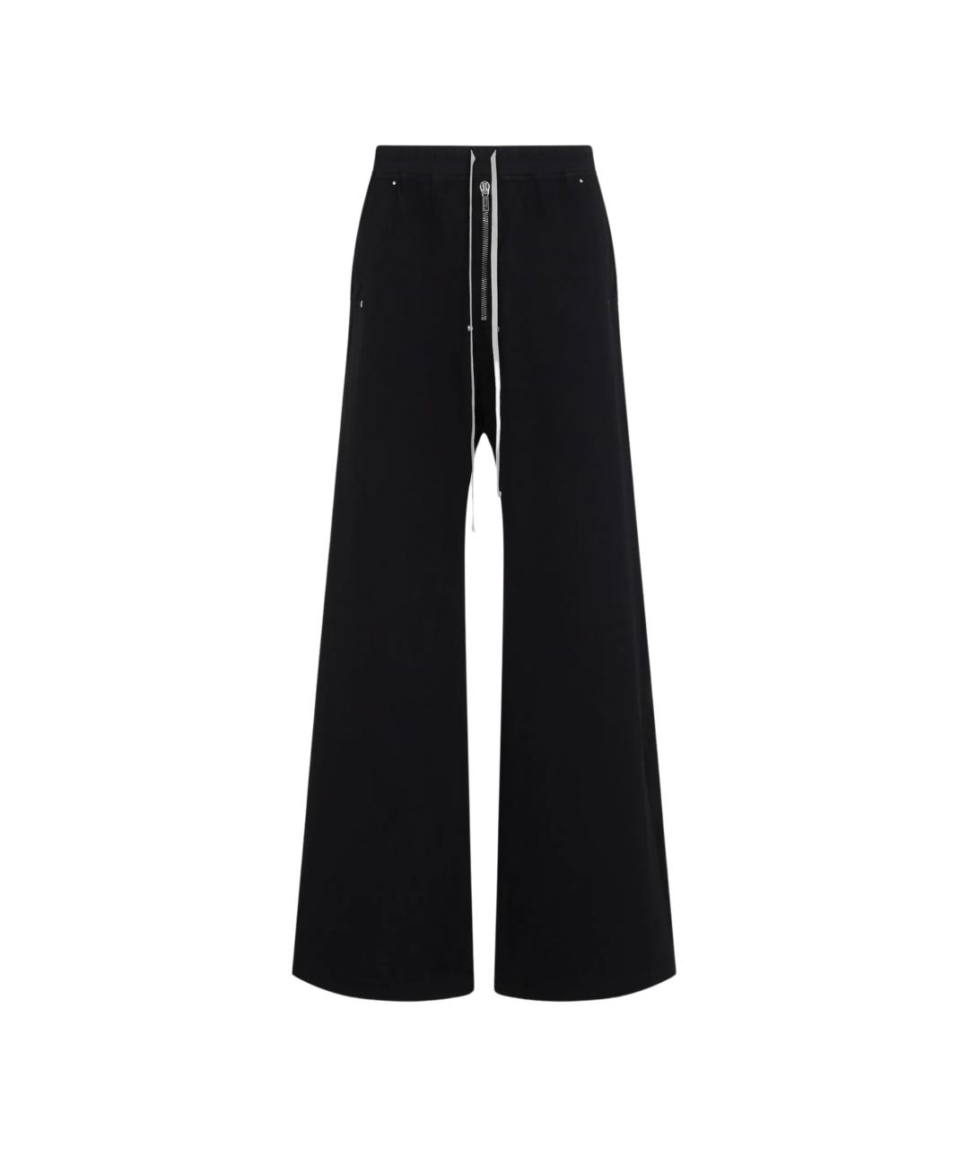 RICK OWENS DRKSHDW Черные хлопковые повседневные брюки, фото 4