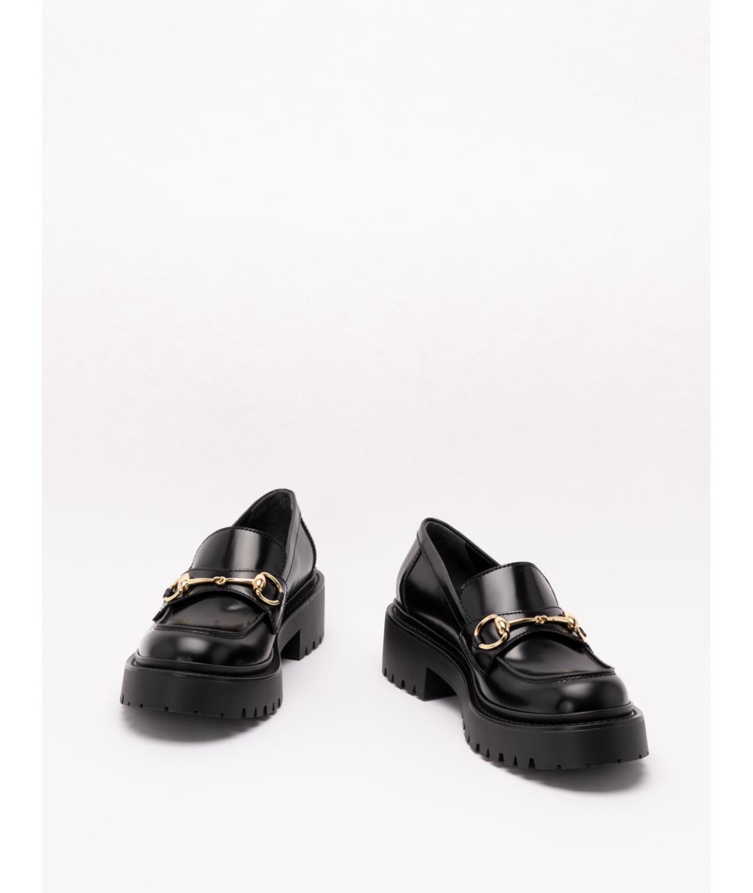 GUCCI Черные кожаные лоферы, фото 2