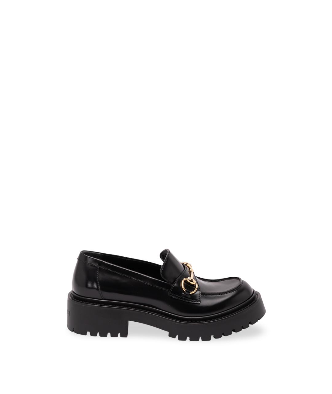 GUCCI Черные кожаные лоферы, фото 7