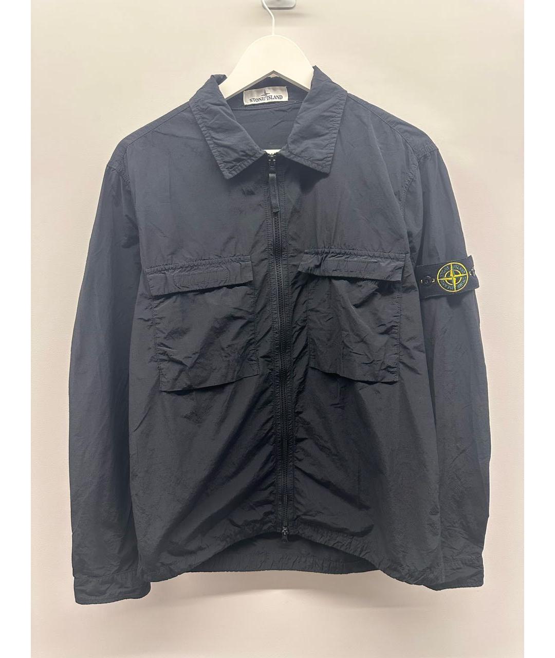 STONE ISLAND Черная нейлоновая куртка, фото 9