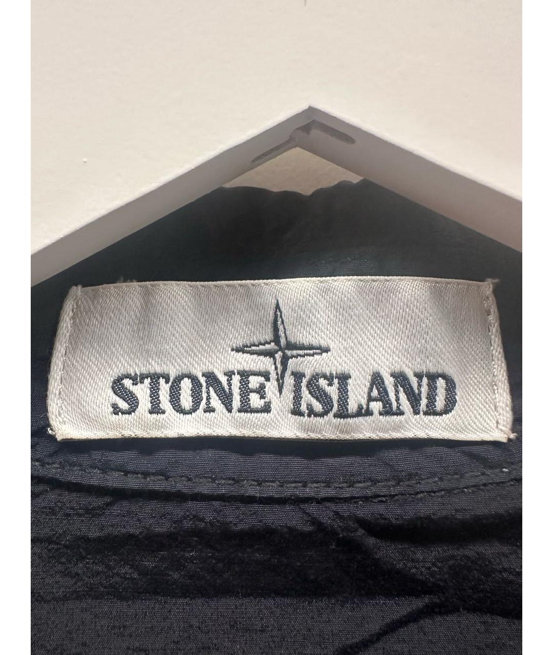 STONE ISLAND Черная нейлоновая куртка, фото 4