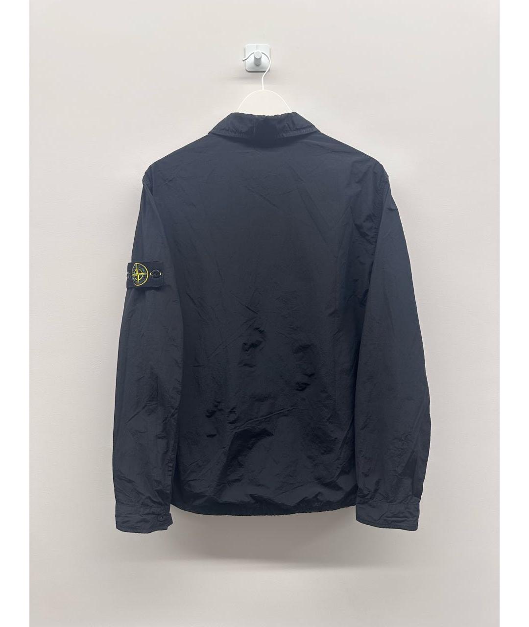 STONE ISLAND Черная нейлоновая куртка, фото 2