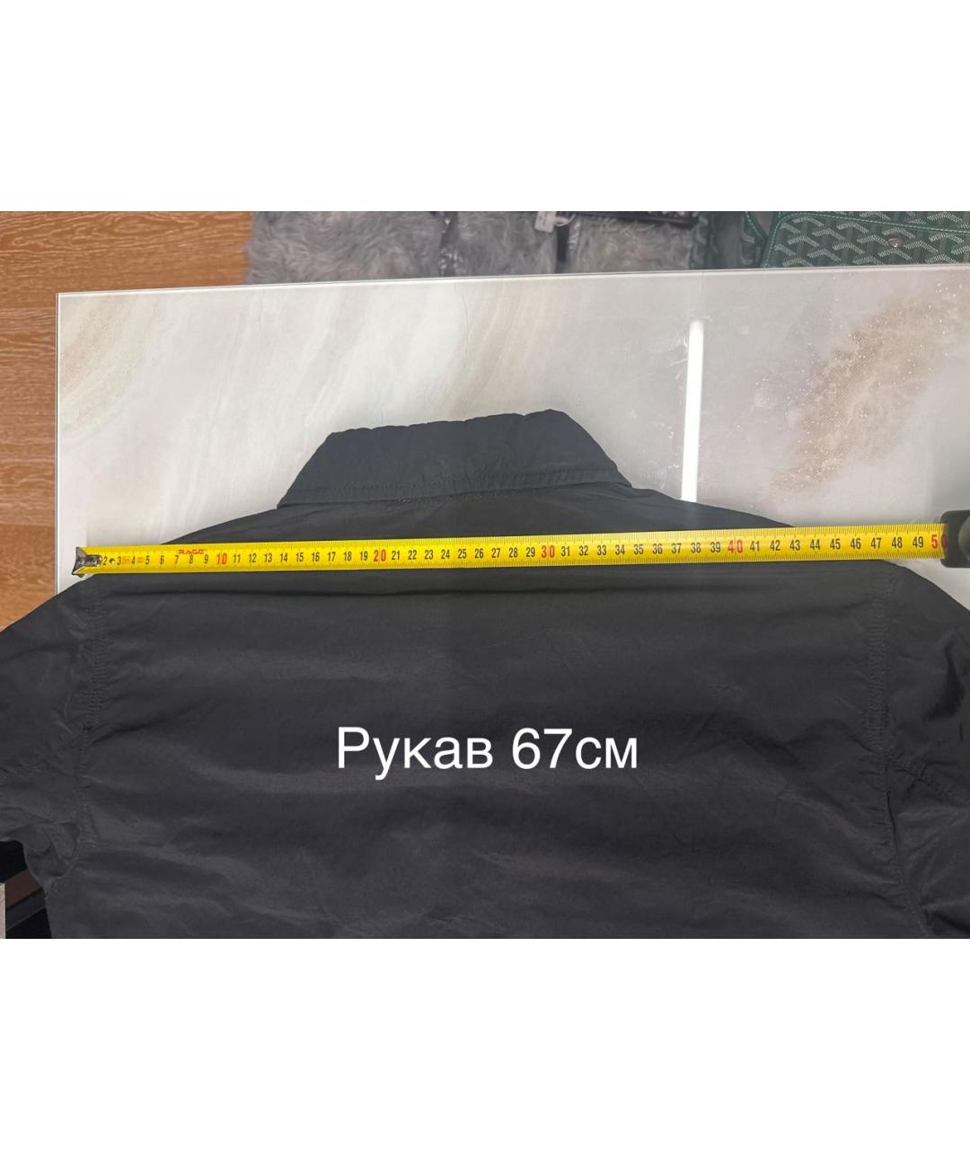 STONE ISLAND Черная нейлоновая куртка, фото 8