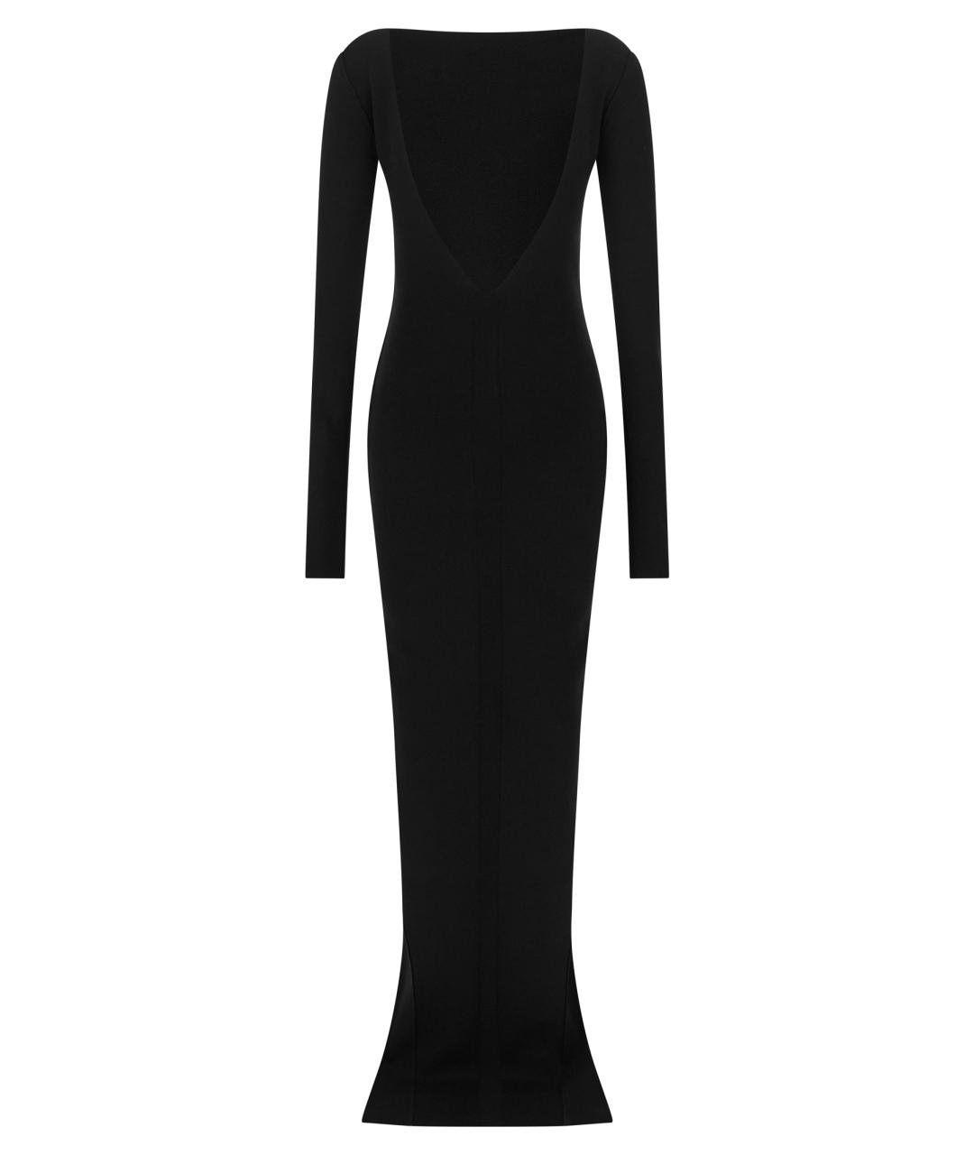RICK OWENS Черное вискозное платье, фото 2