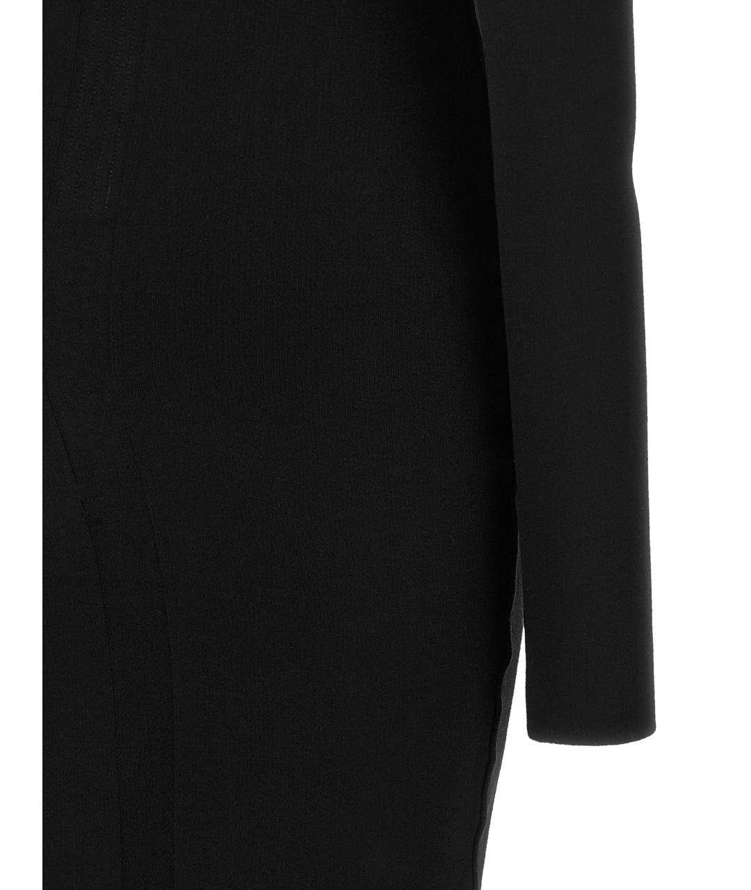 RICK OWENS Черное вискозное платье, фото 4