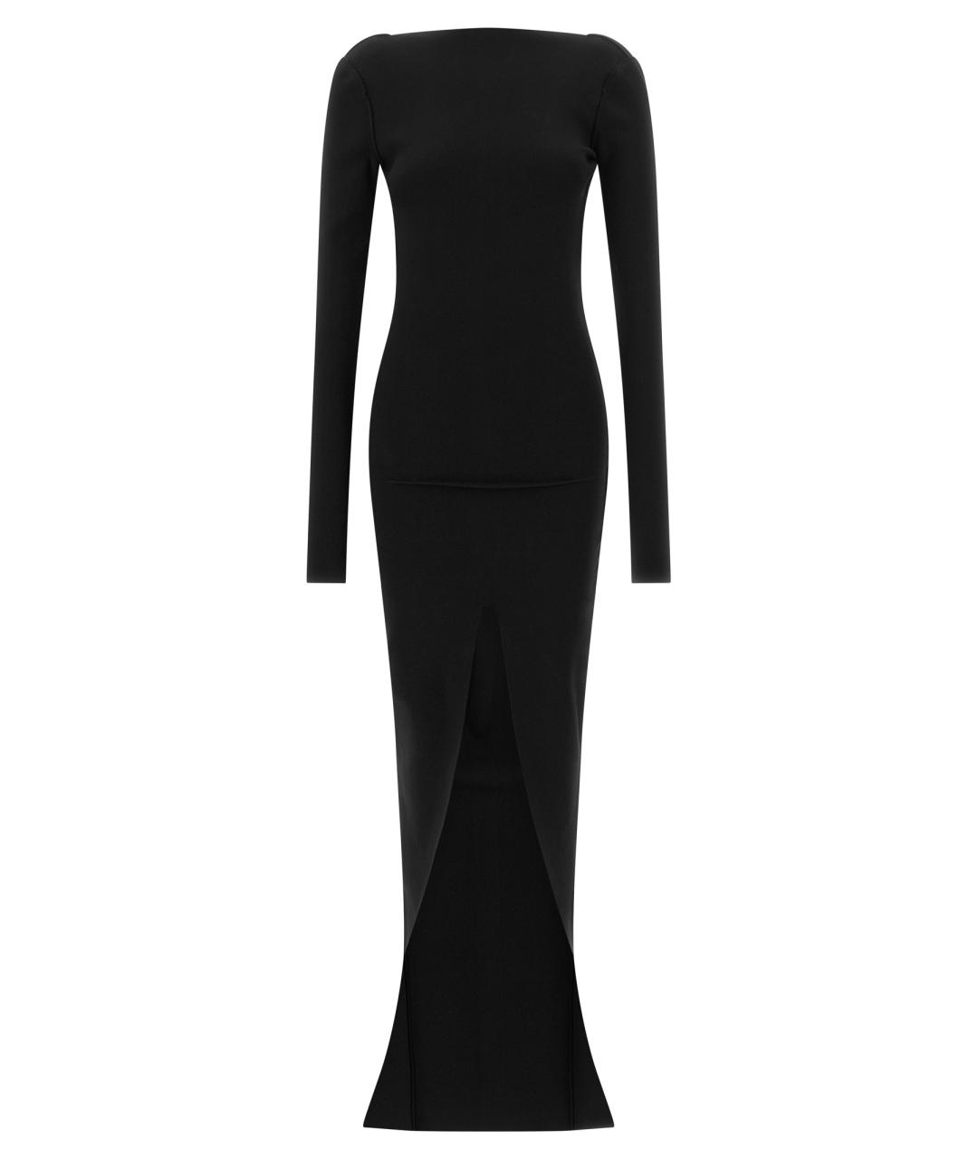 RICK OWENS Черное вискозное платье, фото 1