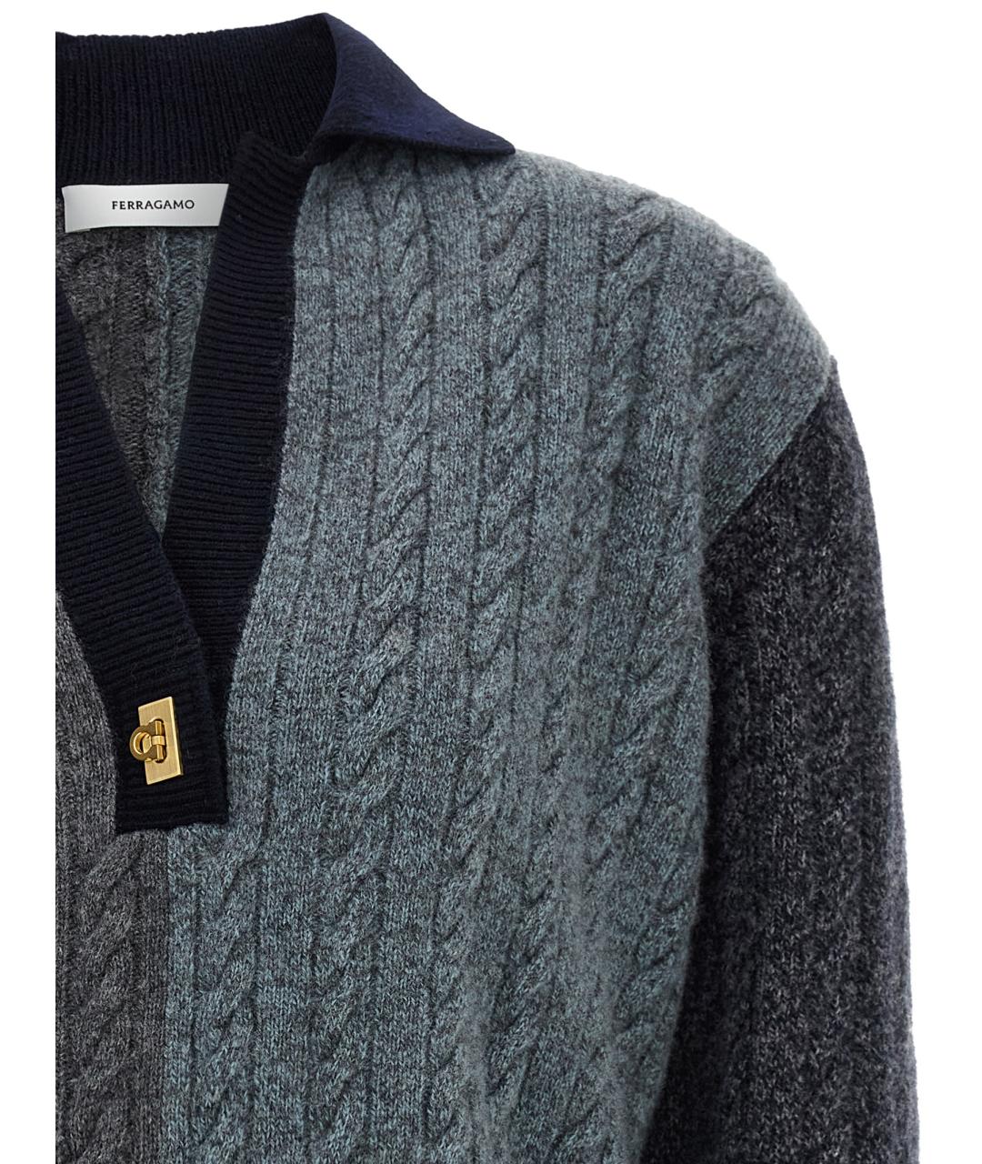 FERRAGAMO Мульти шерстяной джемпер / свитер, фото 3
