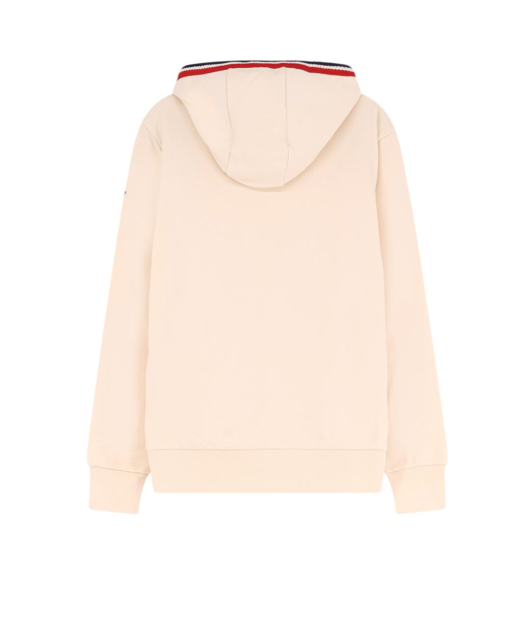 MONCLER Белый хлопковый джемпер / свитер, фото 2