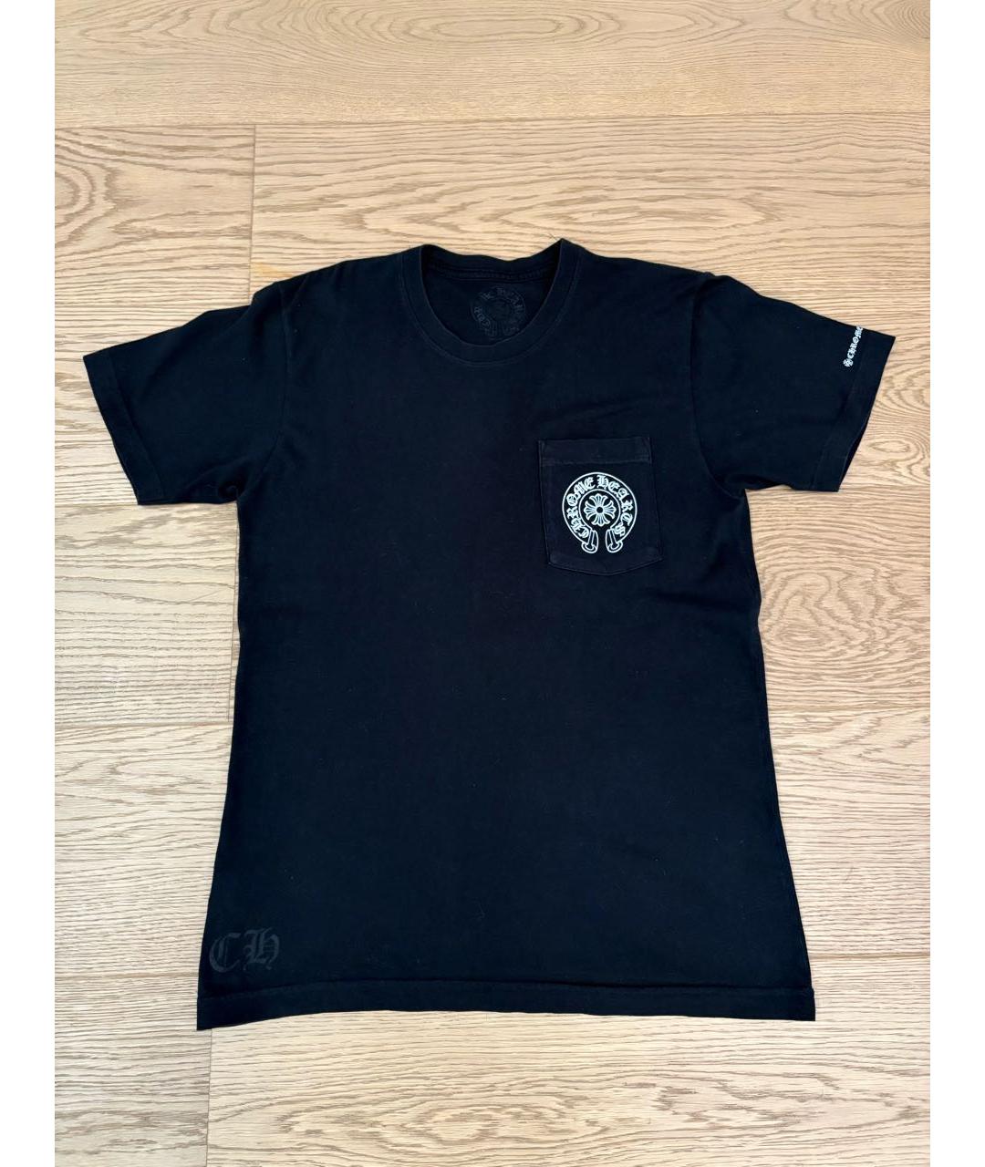 CHROME HEARTS Черная хлопковая футболка, фото 8