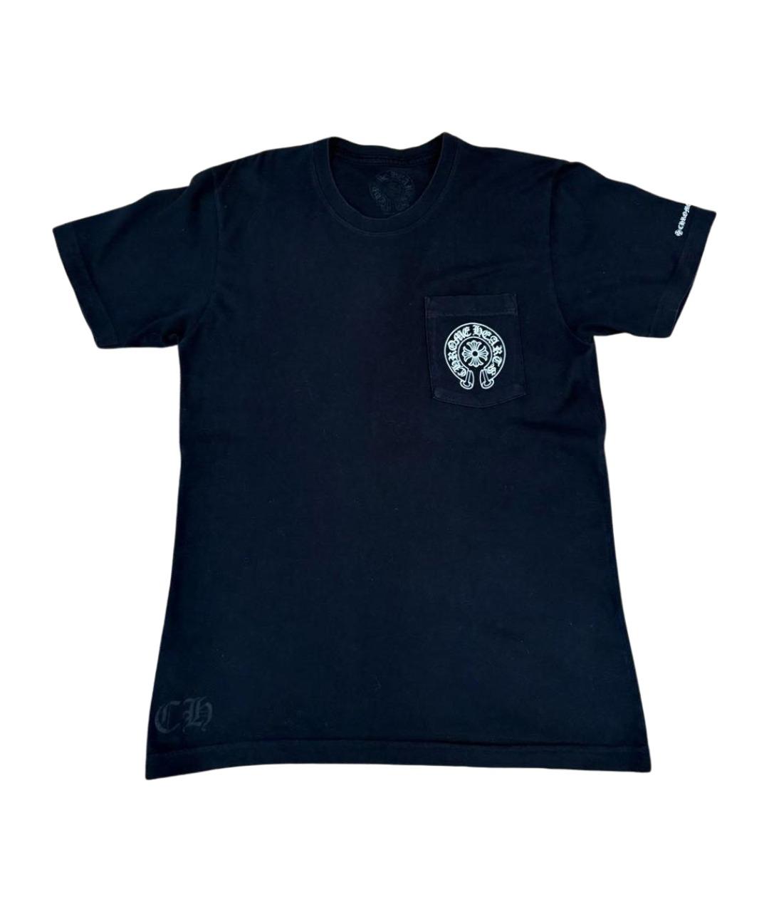 CHROME HEARTS Черная хлопковая футболка, фото 1