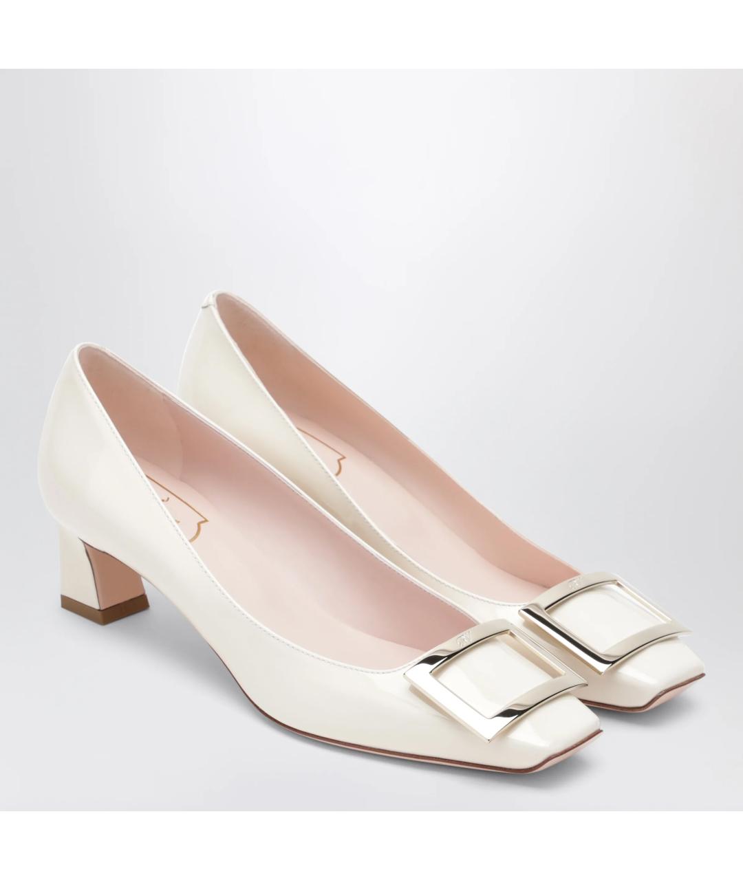 ROGER VIVIER Бежевые туфли из лакированной кожи, фото 2