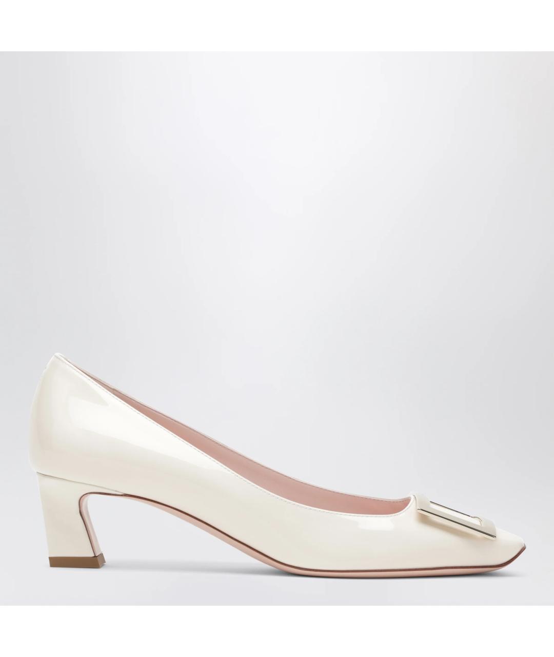 ROGER VIVIER Бежевые туфли из лакированной кожи, фото 3