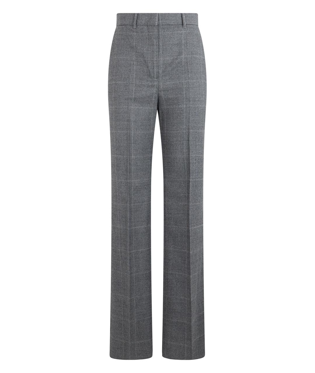 MAX MARA STUDIO Черные шерстяные прямые брюки, фото 1
