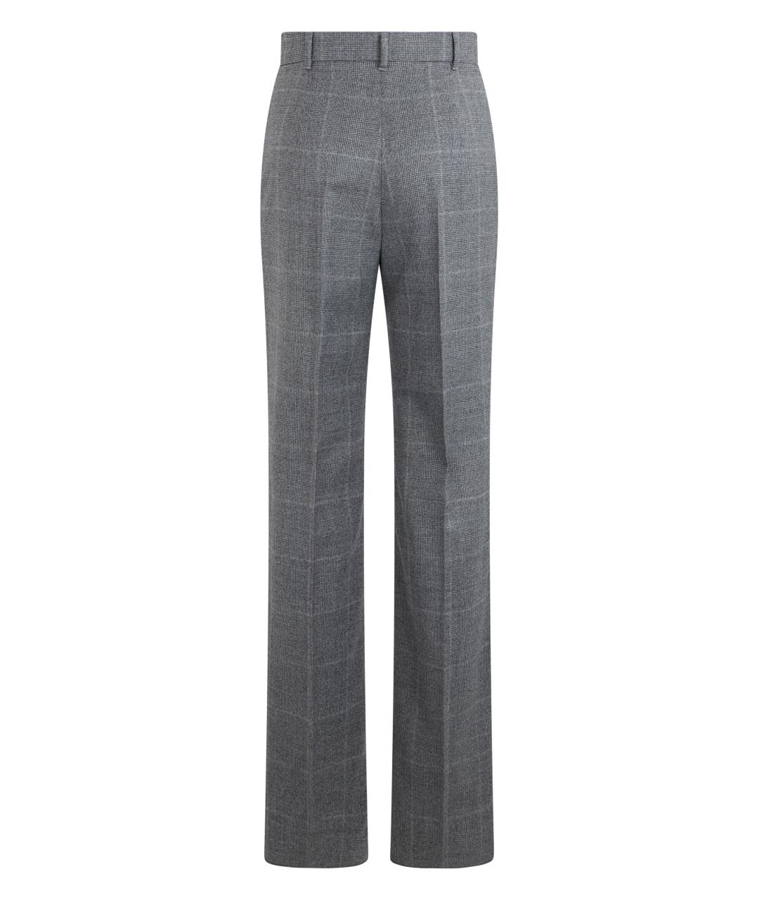 MAX MARA STUDIO Черные шерстяные прямые брюки, фото 2