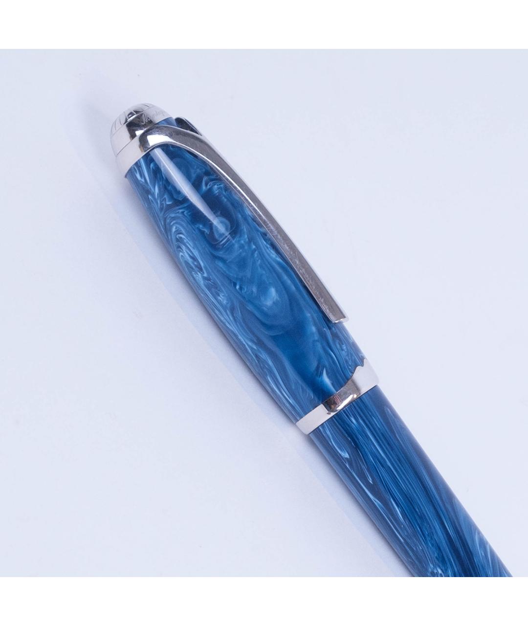 MONTEGRAPPA Голубая металлическая шариковая ручка, фото 3