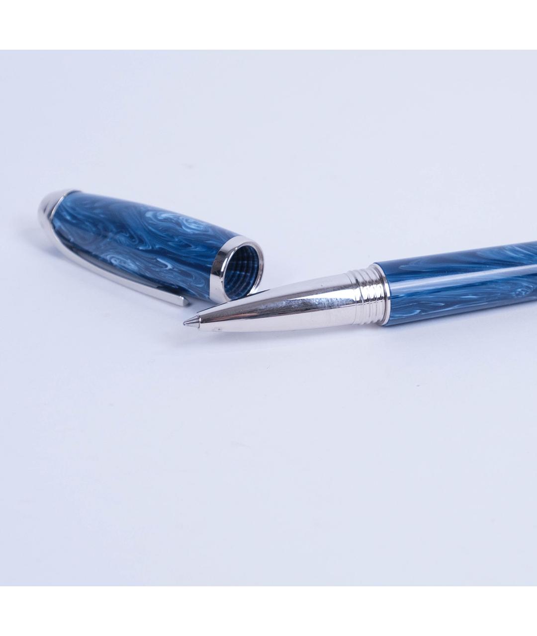 MONTEGRAPPA Голубая металлическая шариковая ручка, фото 4