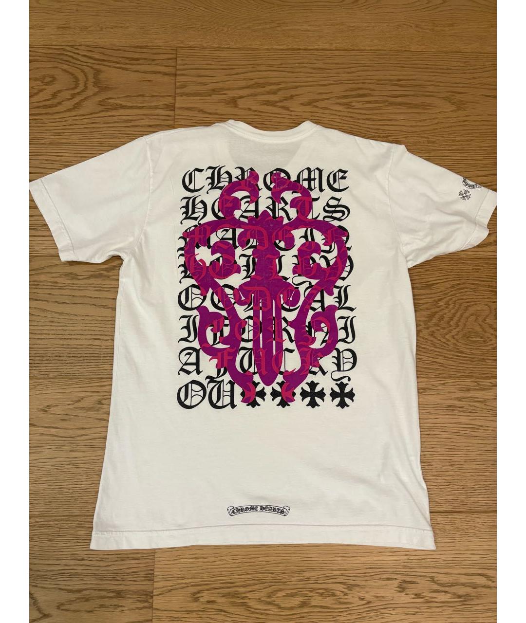 CHROME HEARTS Белая хлопковая футболка, фото 2