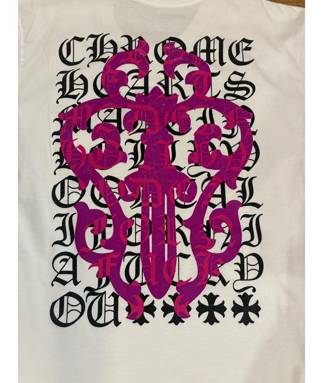 CHROME HEARTS Белая хлопковая футболка, фото 3