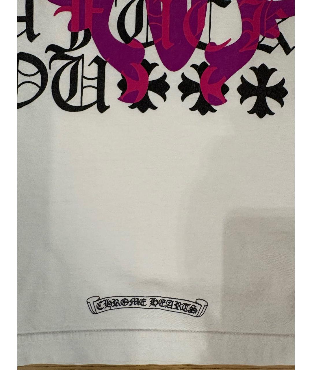 CHROME HEARTS Белая хлопковая футболка, фото 4