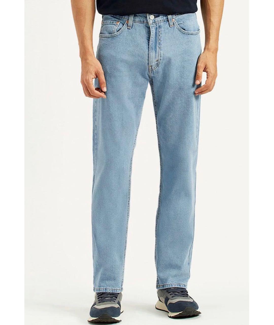 LEVI'S Голубые хлопко-полиэстеровые джинсы скинни, фото 8