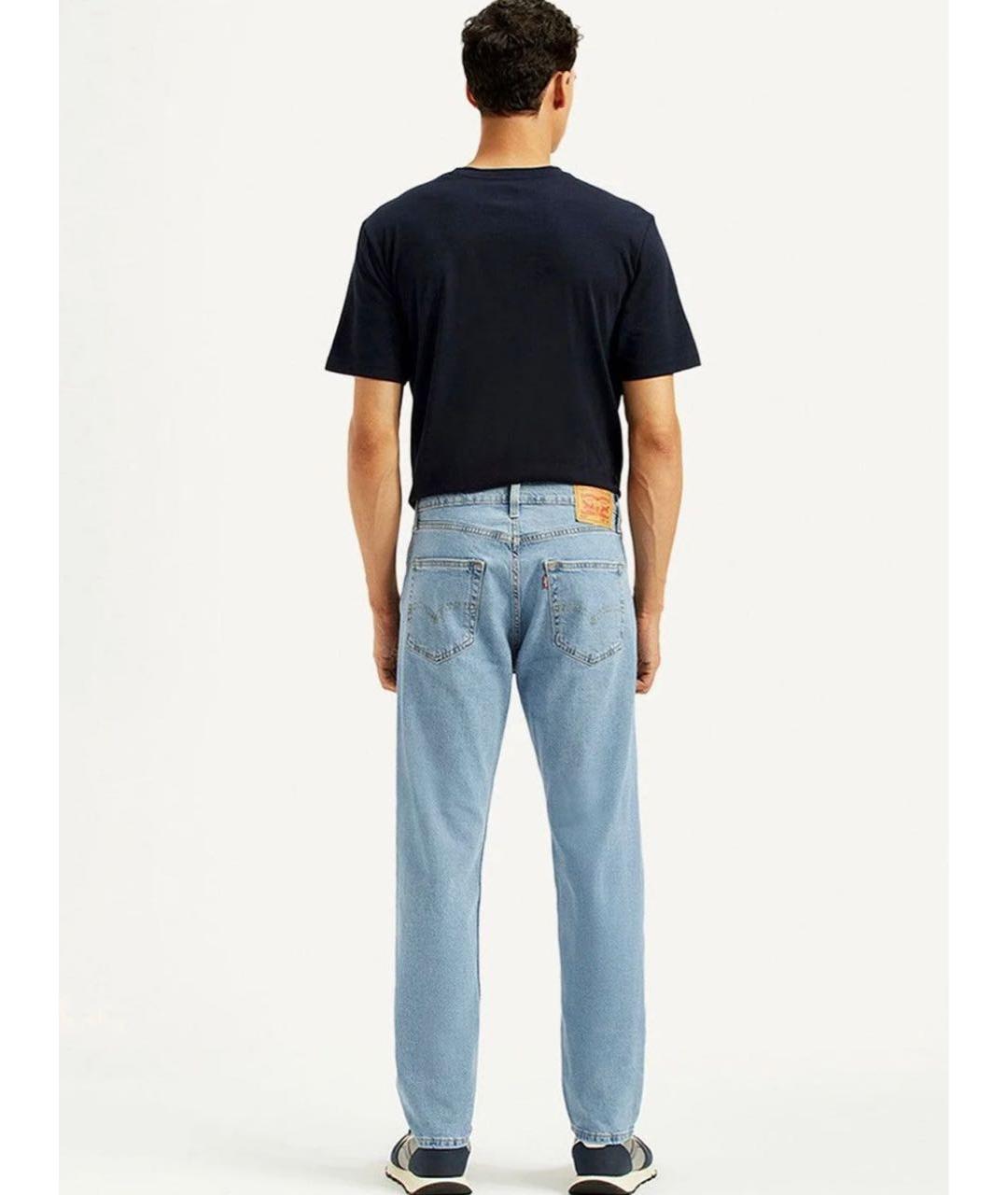 LEVI'S Голубые хлопко-полиэстеровые джинсы скинни, фото 2