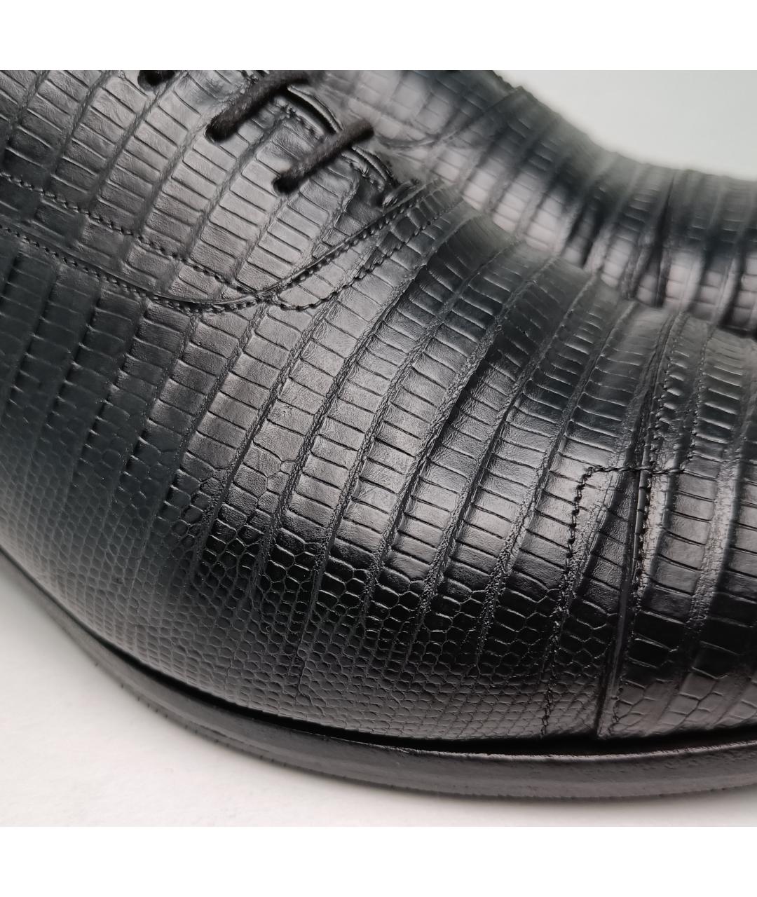 PRADA Черные туфли из экзотической кожи, фото 9