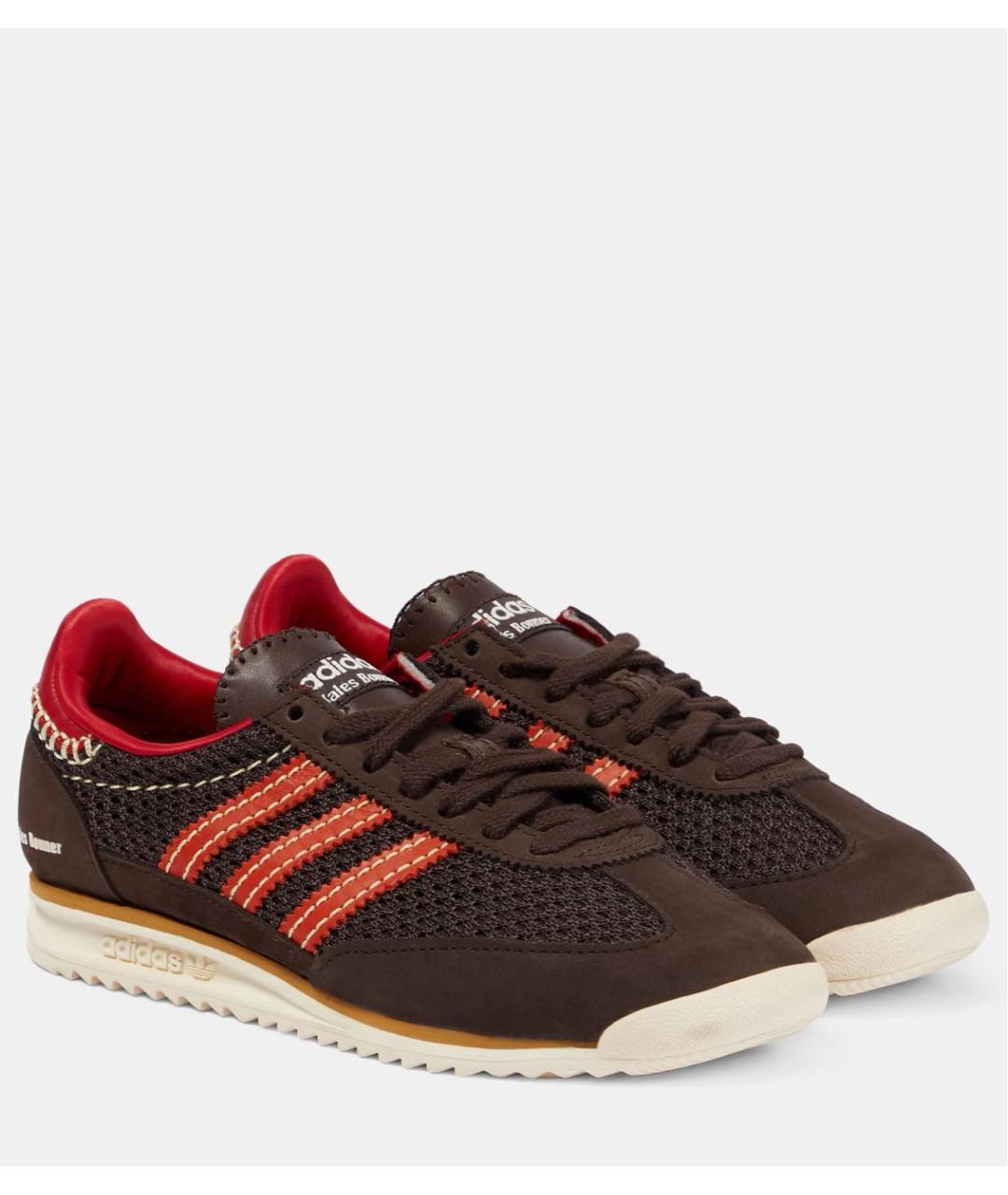 ADIDAS Коричневые кожаные кроссовки, фото 2
