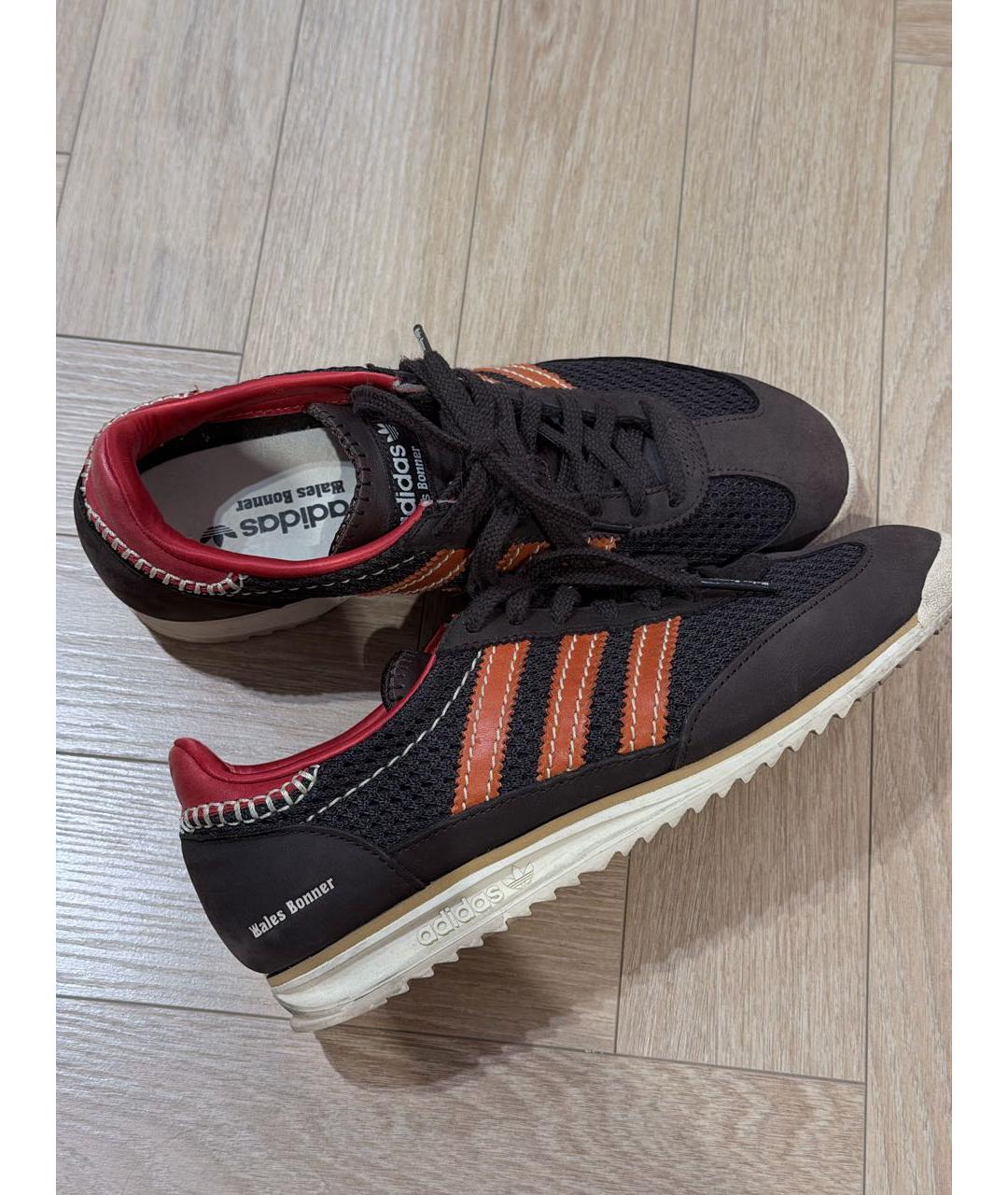 ADIDAS Коричневые кожаные кроссовки, фото 9