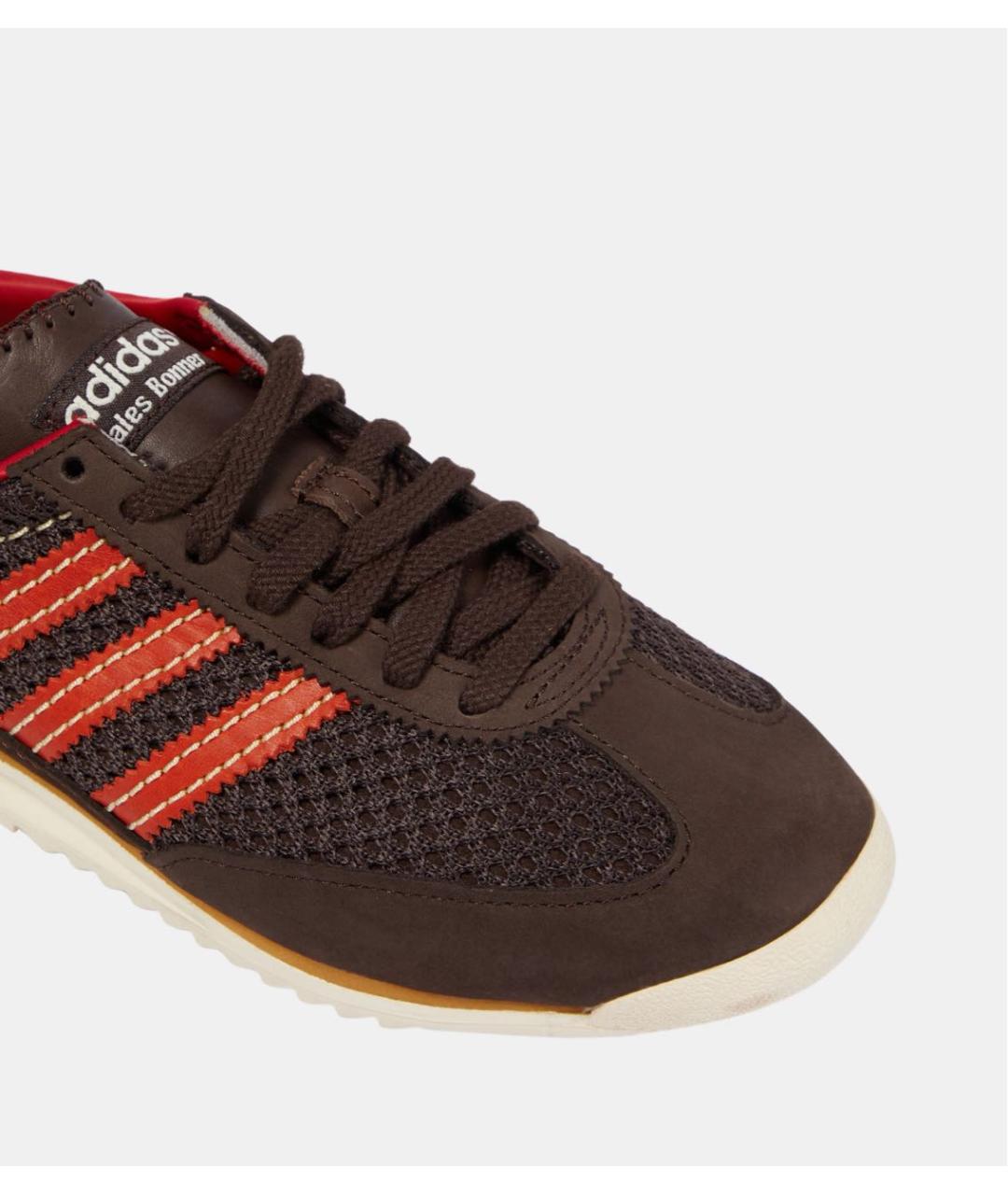 ADIDAS Коричневые кожаные кроссовки, фото 6