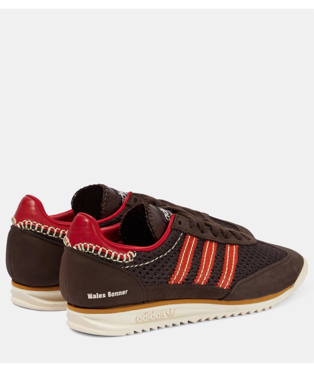 ADIDAS Коричневые кожаные кроссовки, фото 3
