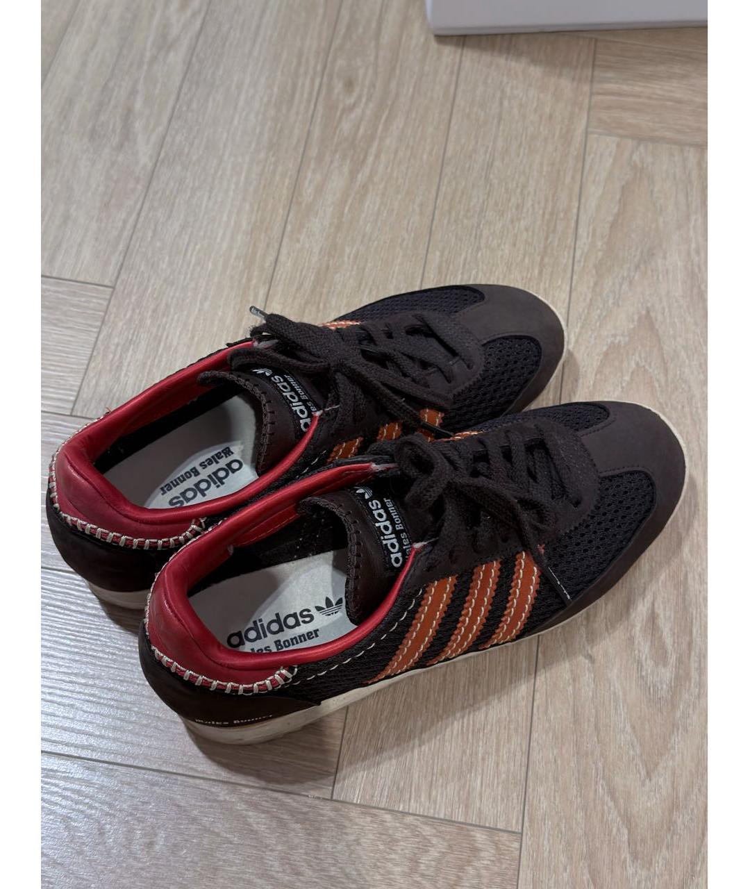 ADIDAS Коричневые кожаные кроссовки, фото 7