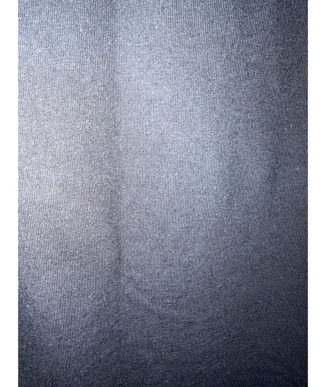 BALENCIAGA Черная хлопковая футболка, фото 4