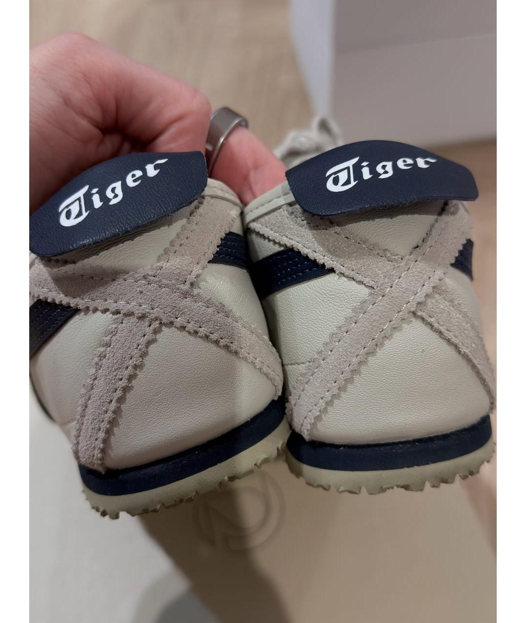 ONITSUKA TIGER Голубые кожаные кеды, фото 7
