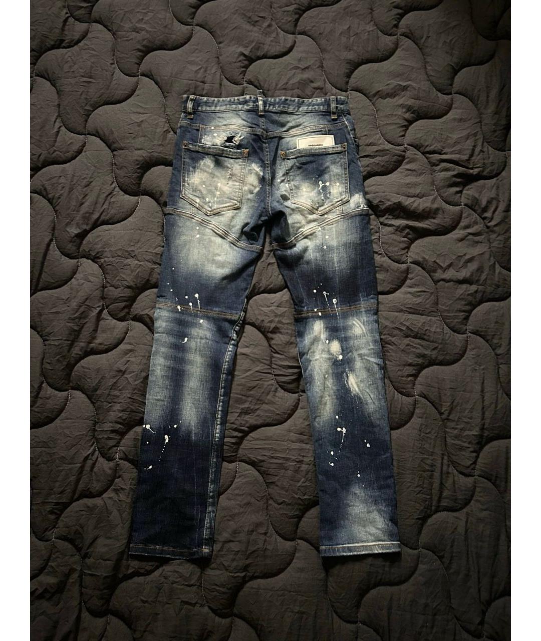 DSQUARED2 Синие хлопковые джинсы, фото 2