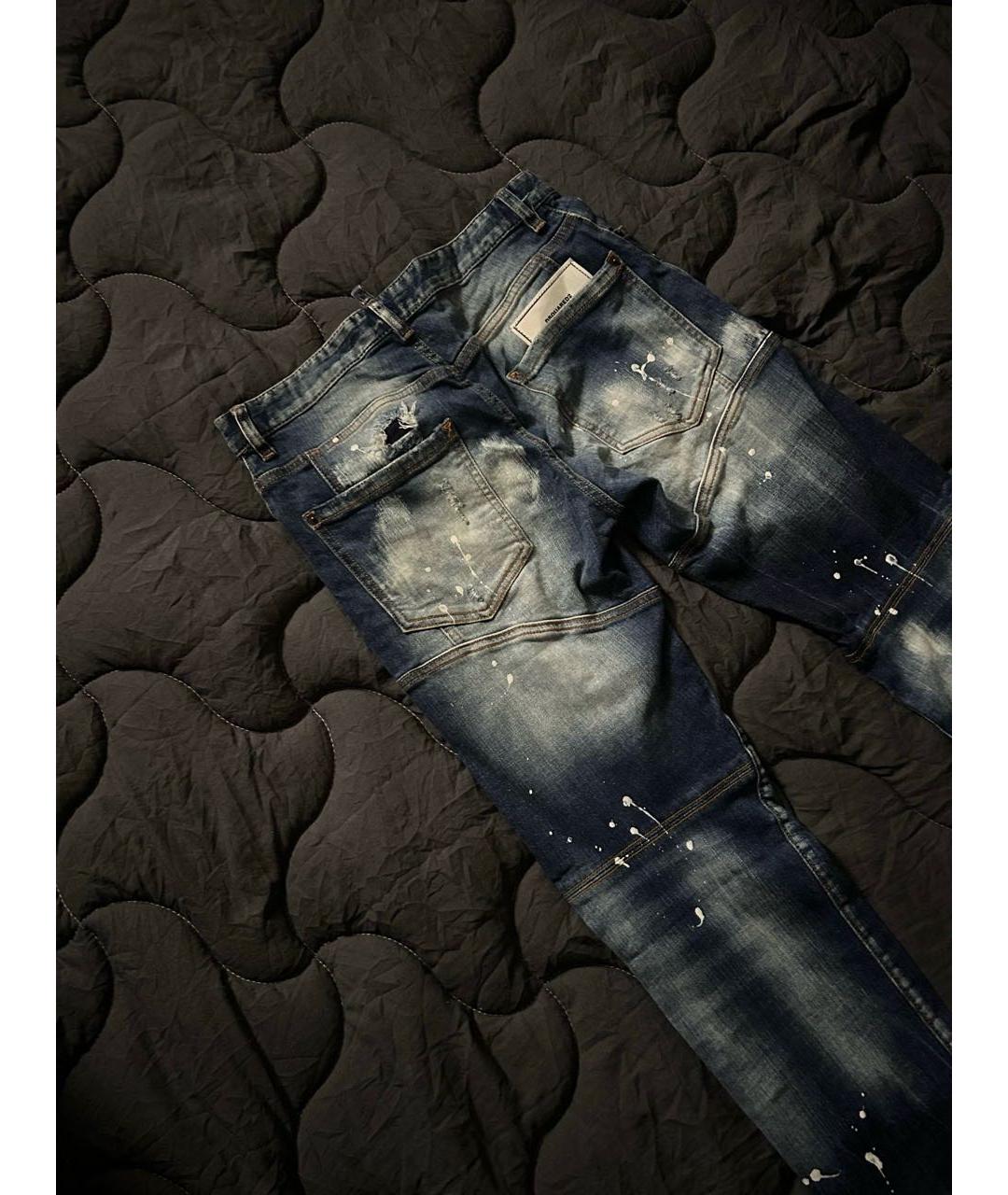 DSQUARED2 Синие хлопковые джинсы, фото 3