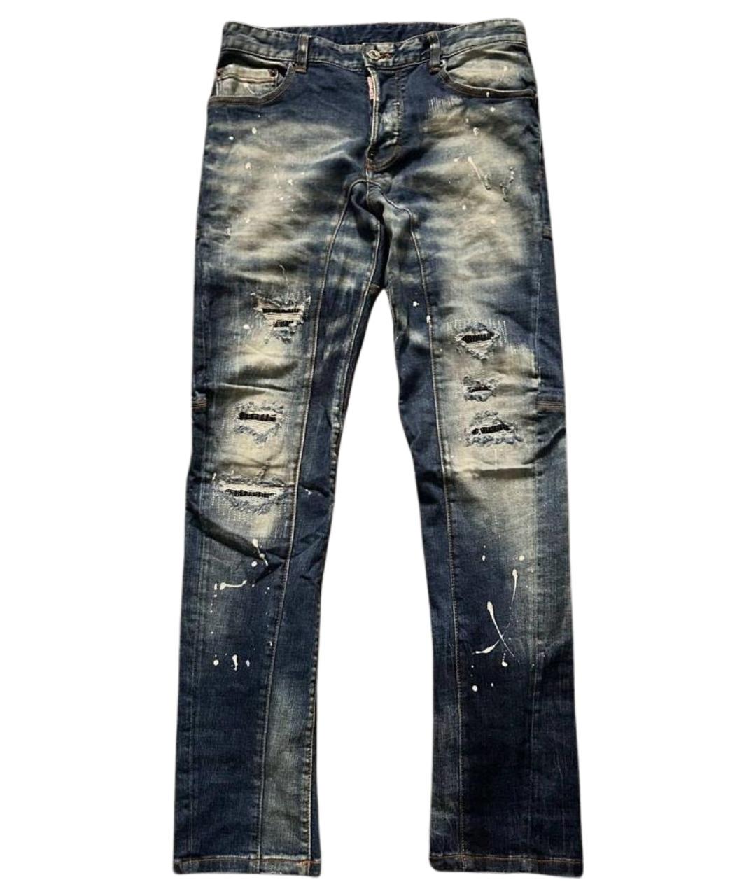 DSQUARED2 Синие хлопковые джинсы, фото 1